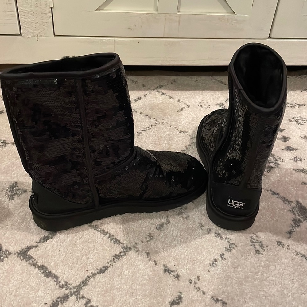 Ugg black sequin boots